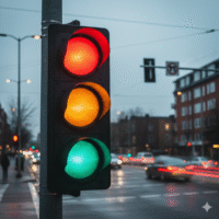 Pourquoi les feux tricolores utilisent le vert et non le bleu