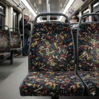 Pourquoi les sièges des bus et métros sont presque toujours à motifs multicolores