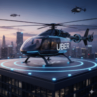 Uber se lance dans les airs : des hélicoptères à commander via l'application dès 2026 Uber se lance dans les airs : des hélicoptères à commander via l’application dès 2026