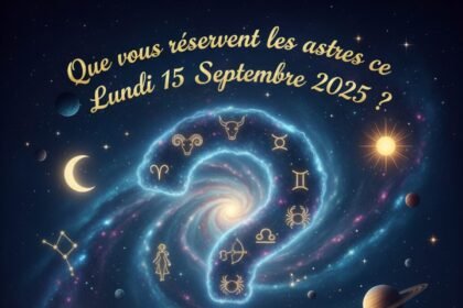Votre horoscope pour la journée du lundi 15 septembre 2025 Votre Horoscope pour la journée du Lundi 15 Septembre 2025
