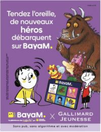 Bayard Jeunesse et Gallimard Jeunesse s&rsquo;associent pour enrichir l&rsquo;offre audio de BayaM
