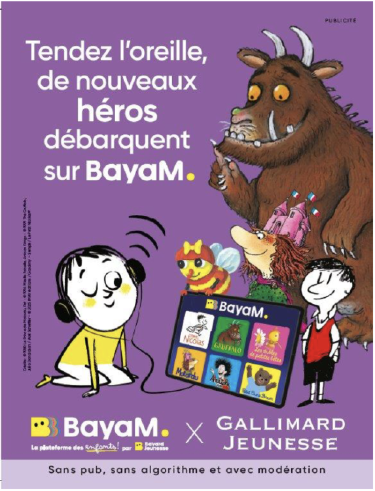 Bayard Jeunesse et Gallimard Jeunesse s&rsquo;associent pour enrichir l&rsquo;offre audio de BayaM