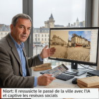 Niort : un passionné d&rsquo;histoire fait revivre le passé de la ville avec l&rsquo;IA et captive les internautes
