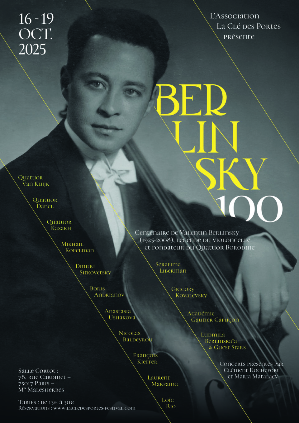 Paris célèbre le centenaire du violoncelliste Valentin Berlinsky