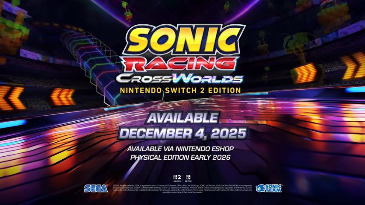 Sonic Racing: CrossWorlds fonce sur Nintendo Switch 2, SEGA dévoile la date de sortie et le prix