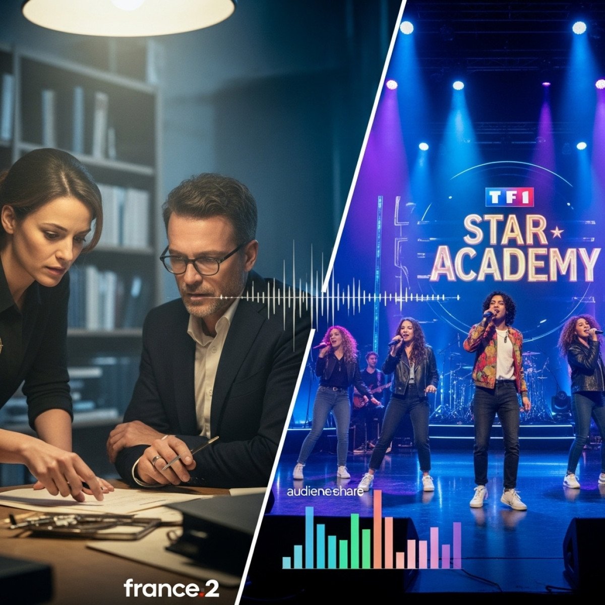 Audiences TV : France 2 s’impose de justesse, la Star Academy de TF1 solide sur les cibles commerciales