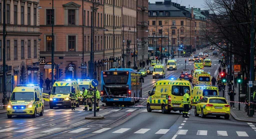 Stockholm : un bus fauche plusieurs personnes, plusieurs morts confirmés