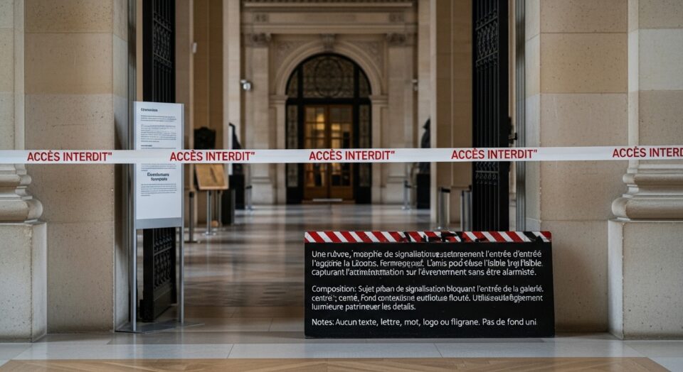 Une galerie du musée du Louvre fermée en urgence pour « fragilité » de l&rsquo;édifice