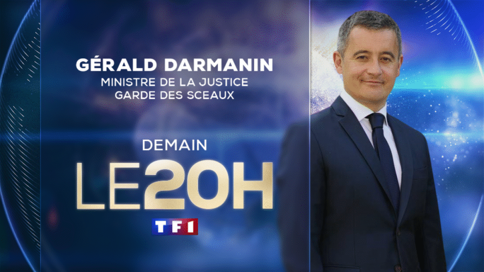 Gérald Darmanin invité du 20H de TF1 ce mardi soir