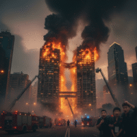 Hong Kong Un Incendie Ravage Des Gratte Ciels Et Fait 13 Morts Image