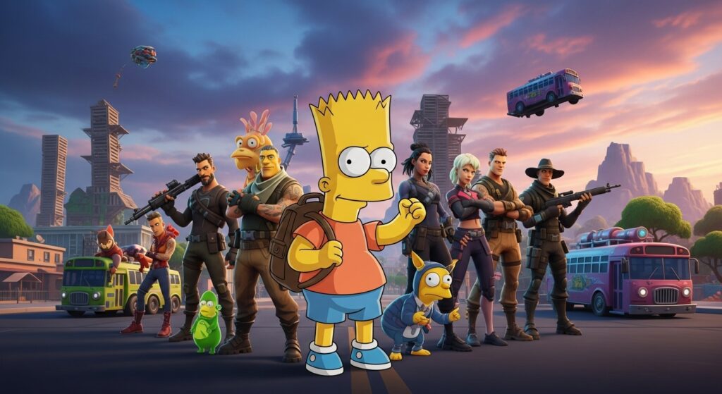 Les Simpson débarquent officiellement dans Fortnite pour une collaboration événement