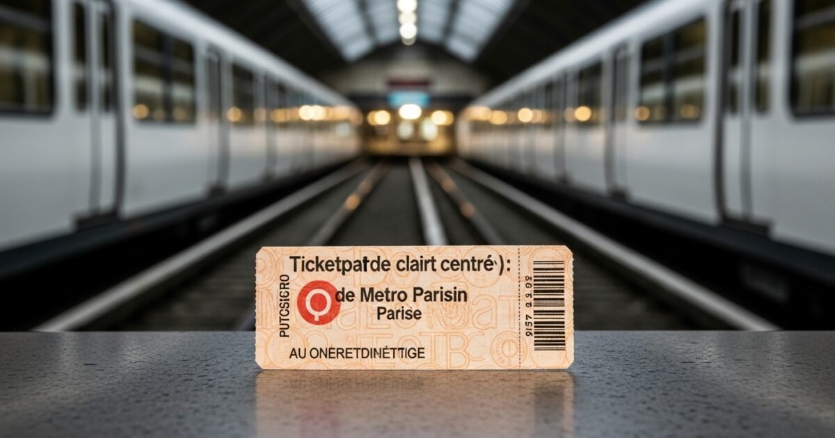 Ticket de métro parisien : après 125 ans, le carton culte tire sa ...