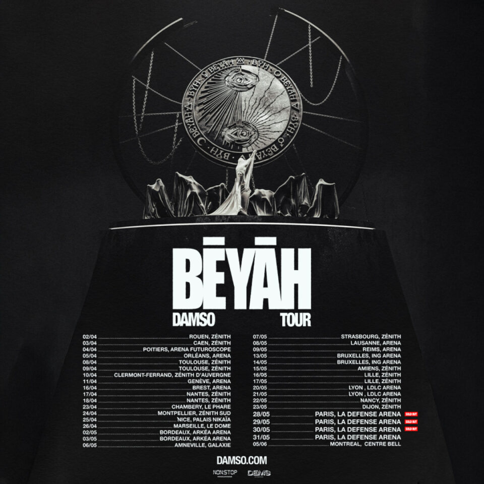 Damso annonce le BĒYĀH TOUR, sa nouvelle tournée événement pour 2026