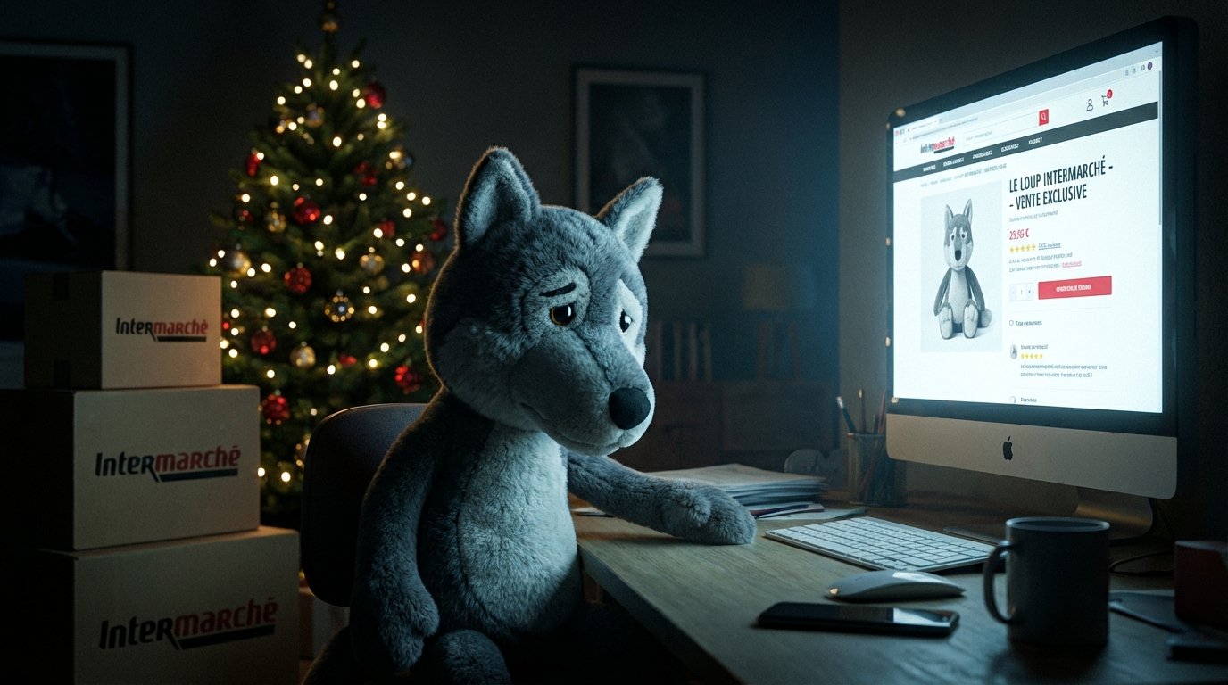 Gare à l’arnaque : la peluche du loup d’Intermarché vendue sur le web est une fraude