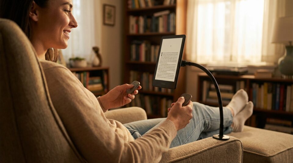 Kobo Remote : l’accessoire indispensable pour lire sans les mains débarque en France