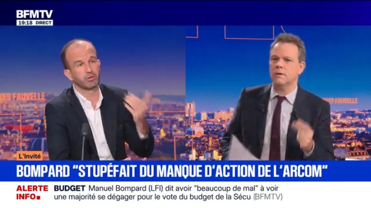 “Je suis stupéfait du manque d’action de l’Arcom” : Manuel Bompard torpille le projet de “label” média