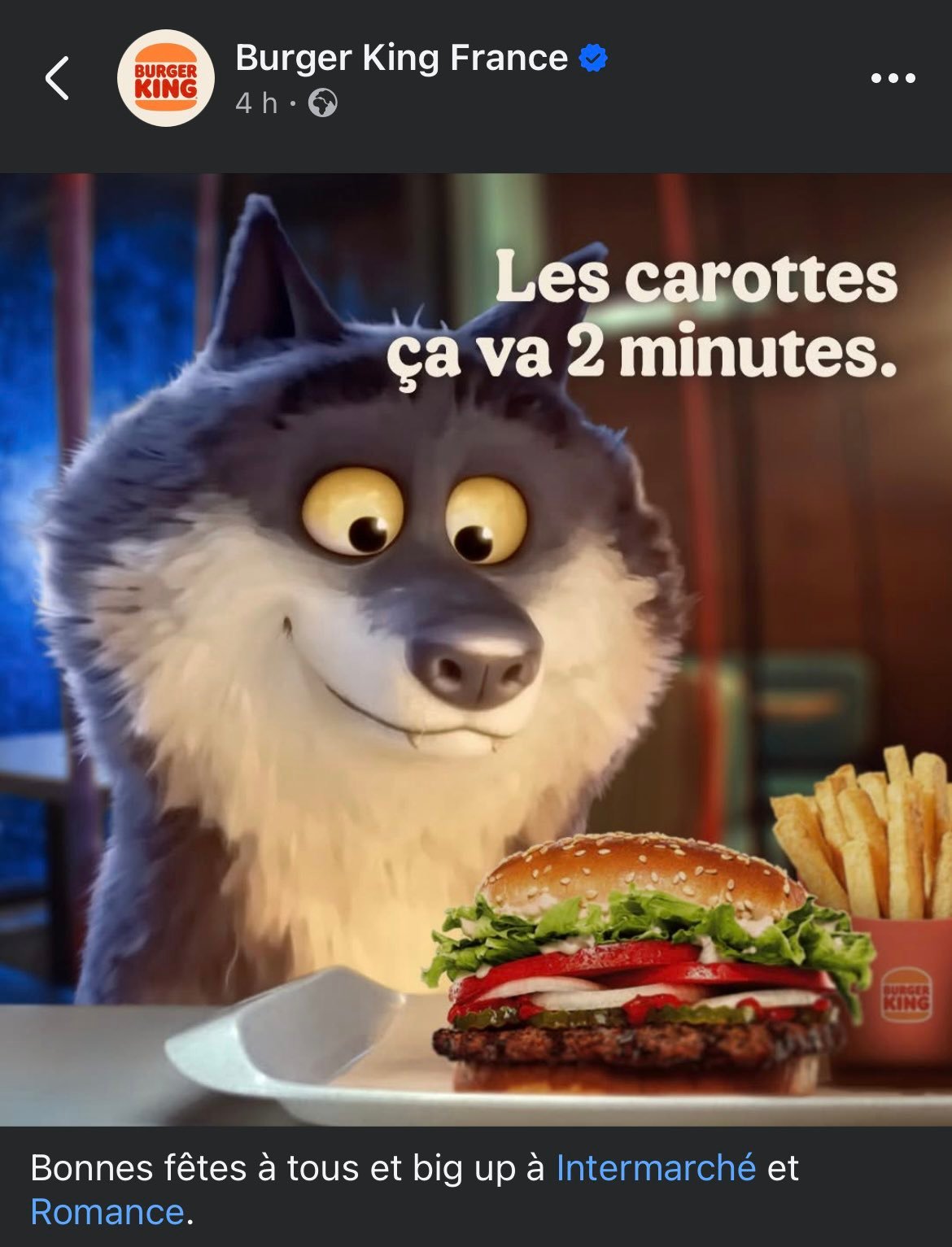 Burger King se paye la tête d’Intermarché avec une parodie cinglante