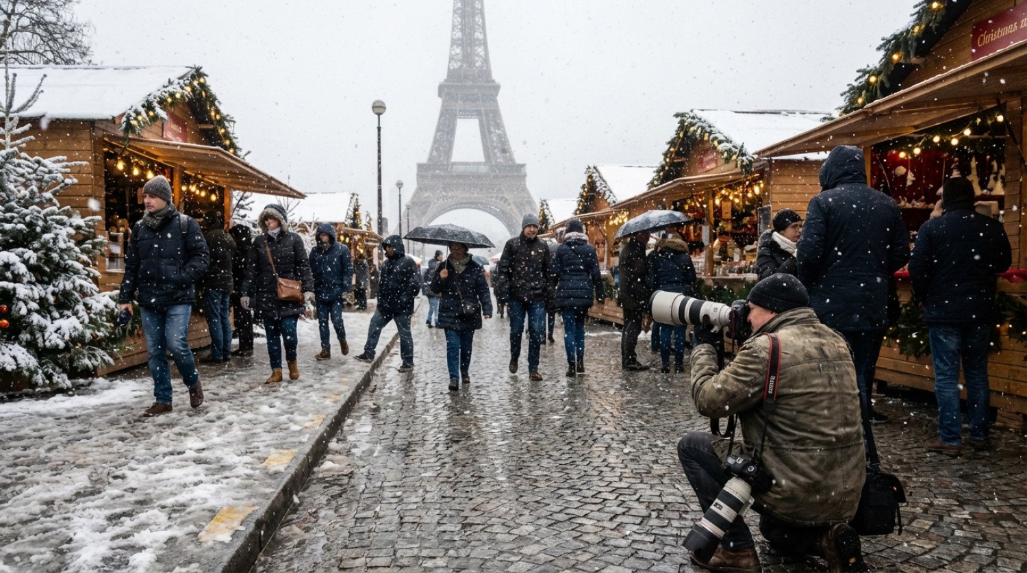 Météo Noël : La neige menace de s’inviter en plaine et à Paris ce jeudi