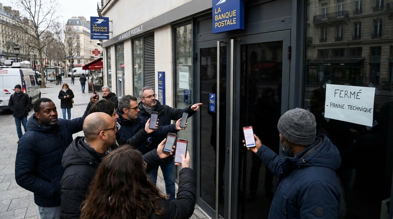 Panne totale à La Banque Postale : site et appli HS ce samedi