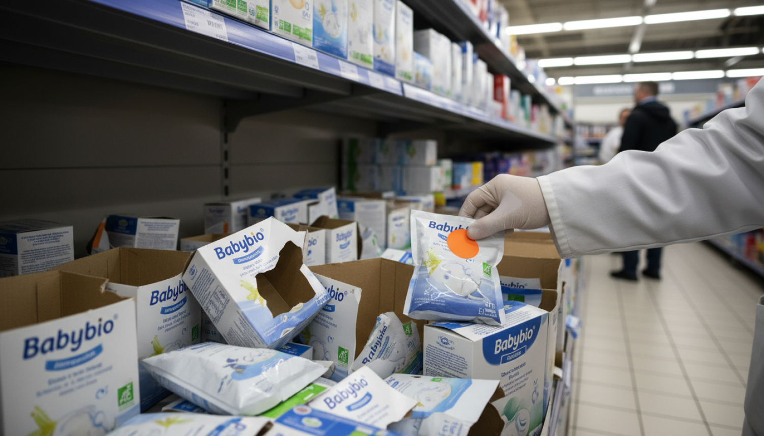 Laits pour bébé contaminés  :  rappel urgent de lots Babybio en France