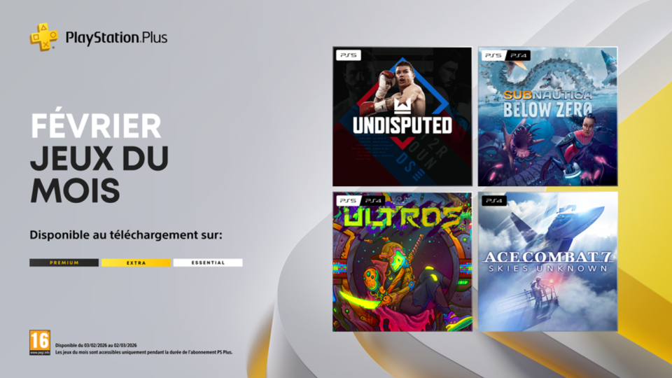 Sony offre une sélection variée aux abonnés du PlayStation Plus pour le mois de février 2026