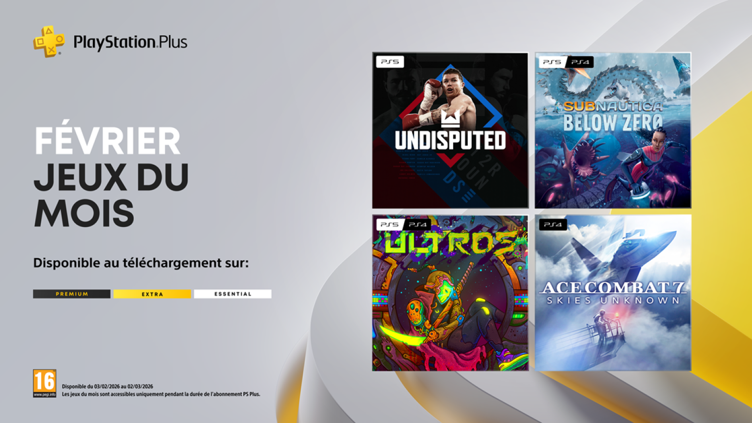 Sony offre une sélection variée aux abonnés du PlayStation Plus pour le mois de février 2026