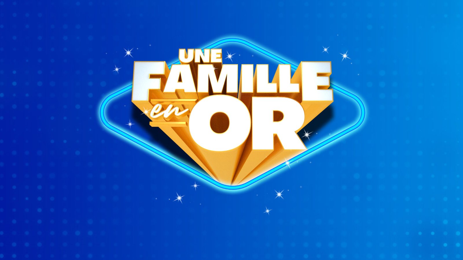 Logo officiel Une famille en or sur fond bleu
