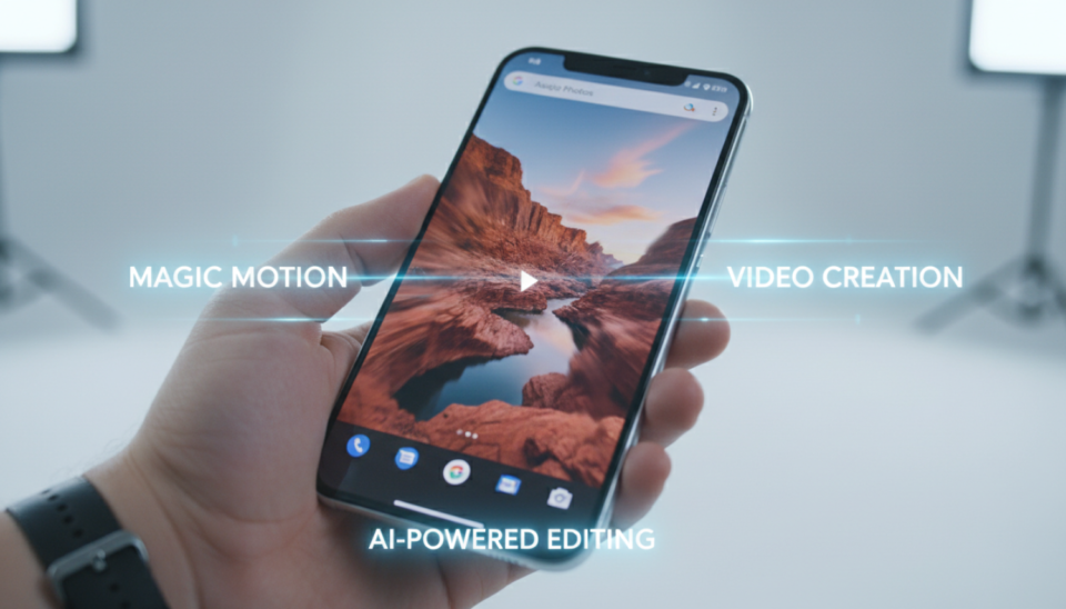 Google Photos : l&rsquo;IA Veo permet désormais de transformer vos clichés en vidéos via des prompts