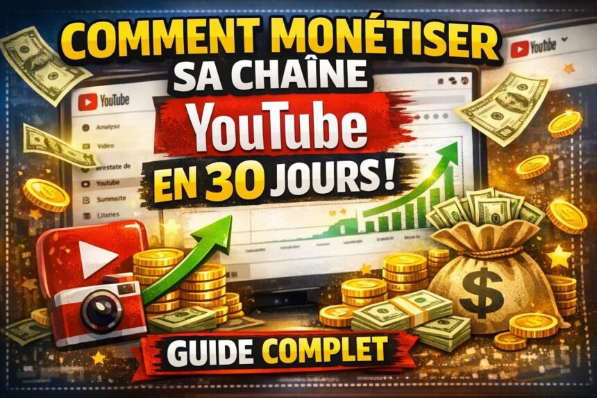 Comment monétiser sa chaîne youtube en 30 jours (guide complet) Comment monétiser sa chaîne YouTube en 30 jours (Guide Complet)