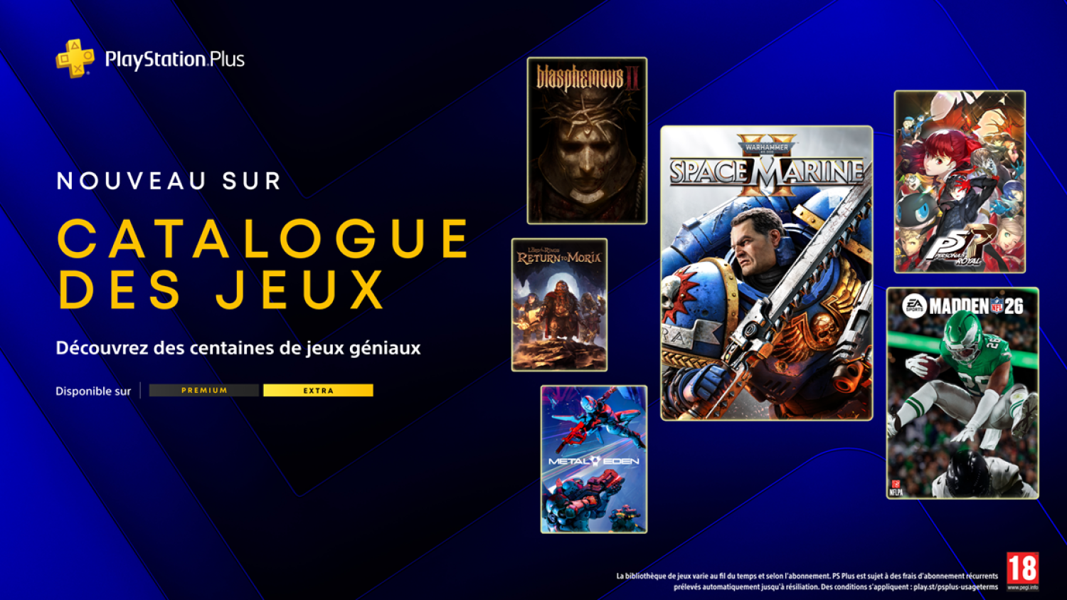 Playstation plus : space marine 2 et madden nfl 26 arrivent en mars Brouillon auto