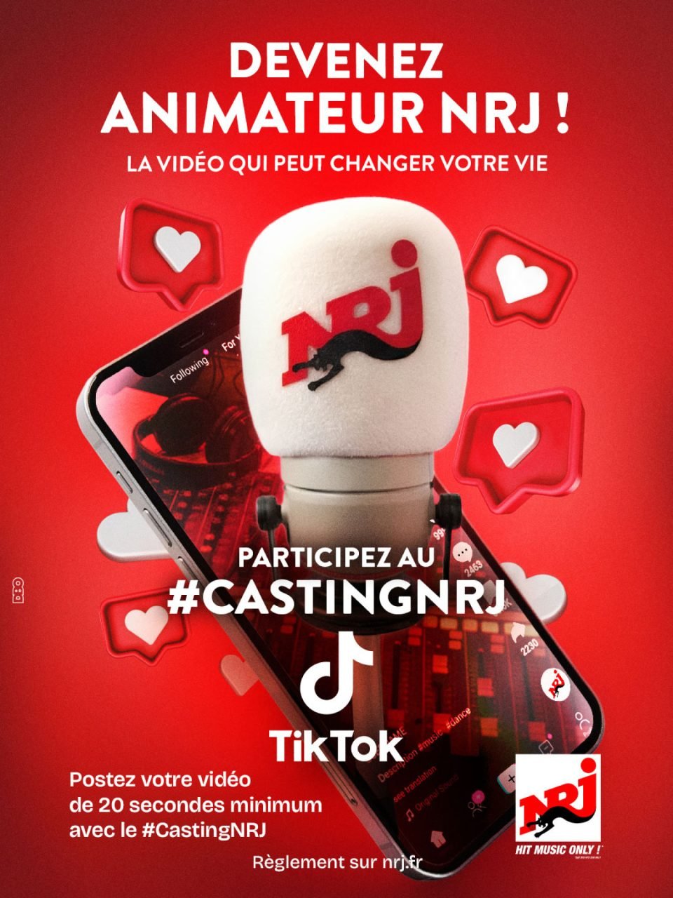 NRJ lance la troisième saison de son #CastingNRJ TikTok pour recruter son futur animateur radio
