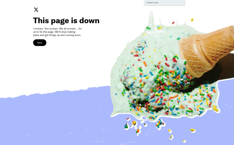 X est en panne ce lundi soir sur les ordinateurs