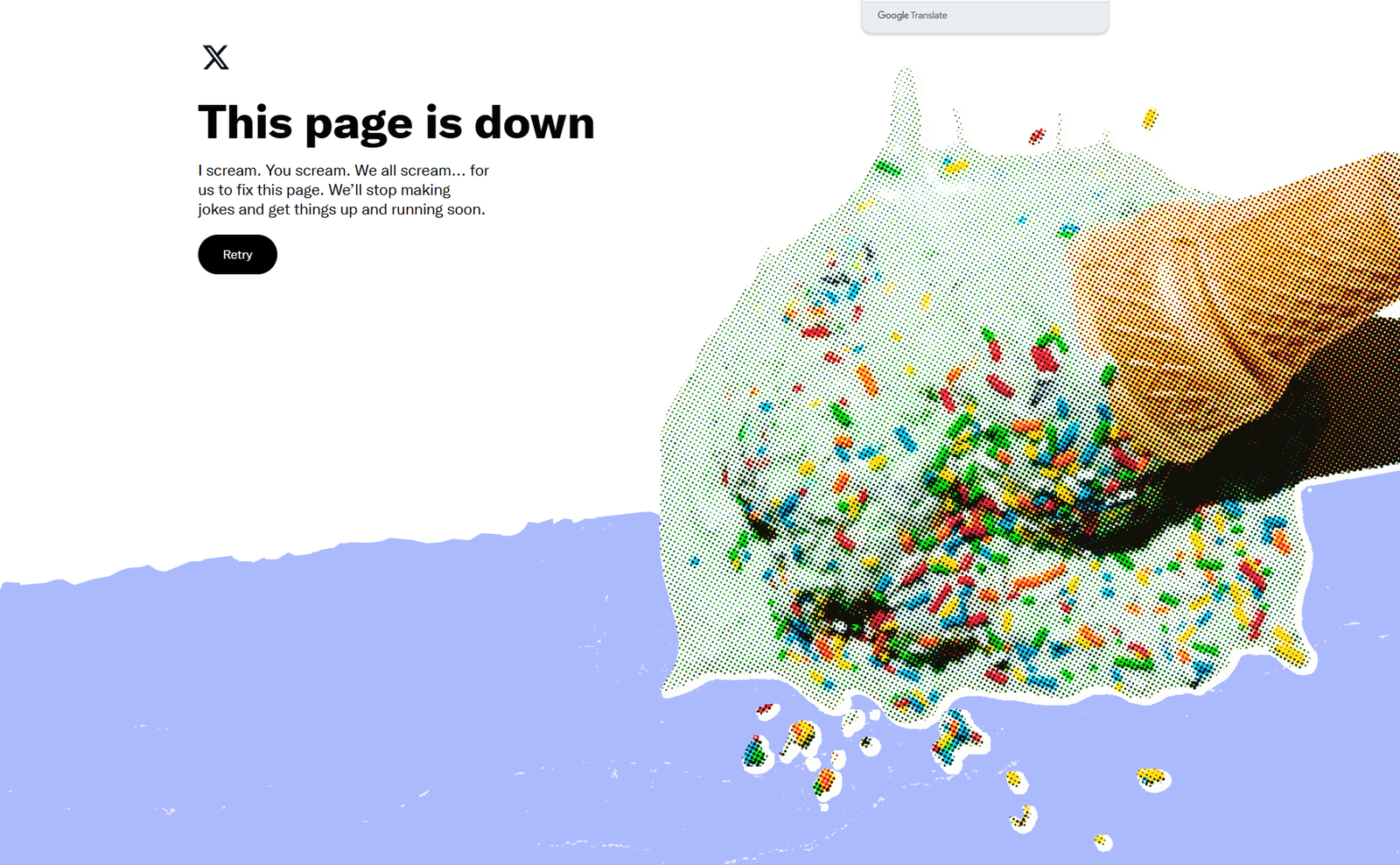 X est en panne ce lundi soir sur les ordinateurs