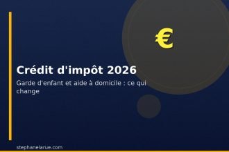Crédit d’impôt 2026 : garde d’enfant et aide à domicile