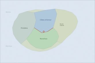 Côtes-d’Armor cède 933 m² au Morbihan, erreur de 70 ans