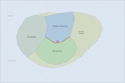 Côtes-d’Armor cède 933 m² au Morbihan, erreur de 70 ans