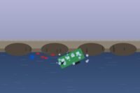 Bus tombé dans la Seine en Essonne : 4 occupants secourus