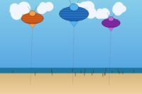 Cerfs-volants géants en forme de trilobites dans le ciel de Berck-sur-Mer