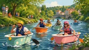 Course de baignoires en Vendée : 20 équipes à la rivière