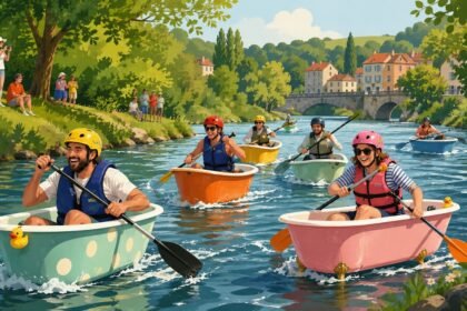 Course de baignoires en vendée : 20 équipes à la rivière Course de baignoires en Vendée : 20 équipes à la rivière