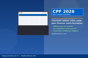 CPF 2026 : comment utiliser votre solde pour se former