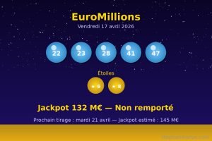 EuroMillions du 17 avril : les numéros gagnants