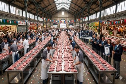 Les Andelys : 50 bouchers battent le record du monde de filets mignons