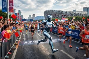Un robot bat le record humain du semi-marathon à Pékin