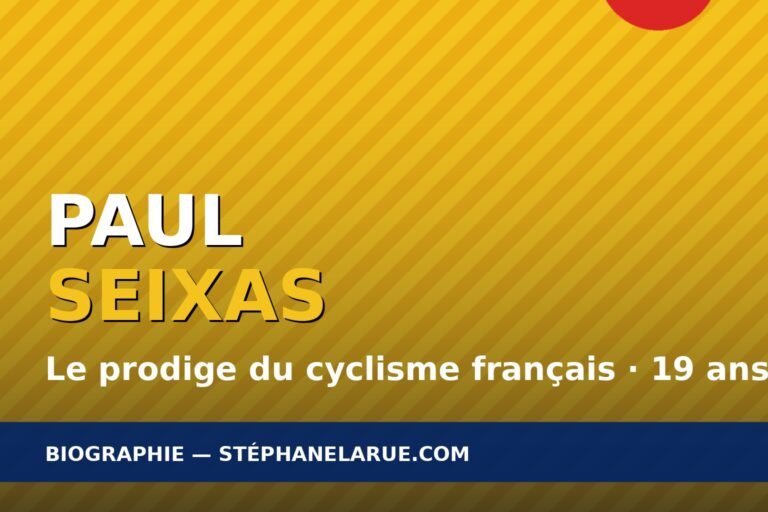Qui est paul seixas, le prodige du cyclisme français?