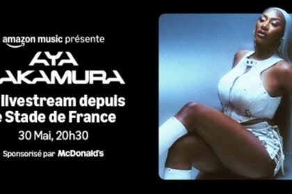 Aya Nakamura en concert au Stade de France, livestream Amazon Music le 30 mai 2026