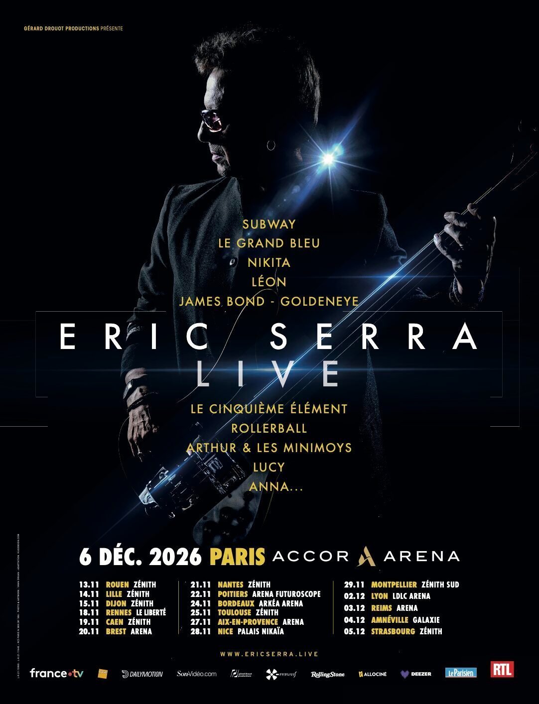 Éric serra à cannes avant sa grande tournée live Brouillon auto
