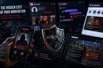 Baromètre Moderering : manque de modération sur Wyylde, Gleese, Chatiw, Facebook et Roblox