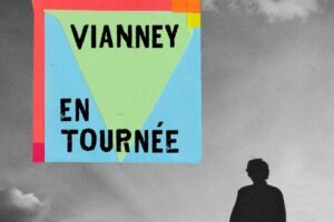 Vianney en tournée 2027 — affiche officielle avec silhouette et logo de la tournée