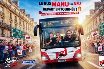 Le bus manu sur nrj repart en tournée avec cinq émissions en direct Le Bus Manu sur NRJ repart en tournée avec cinq émissions en direct